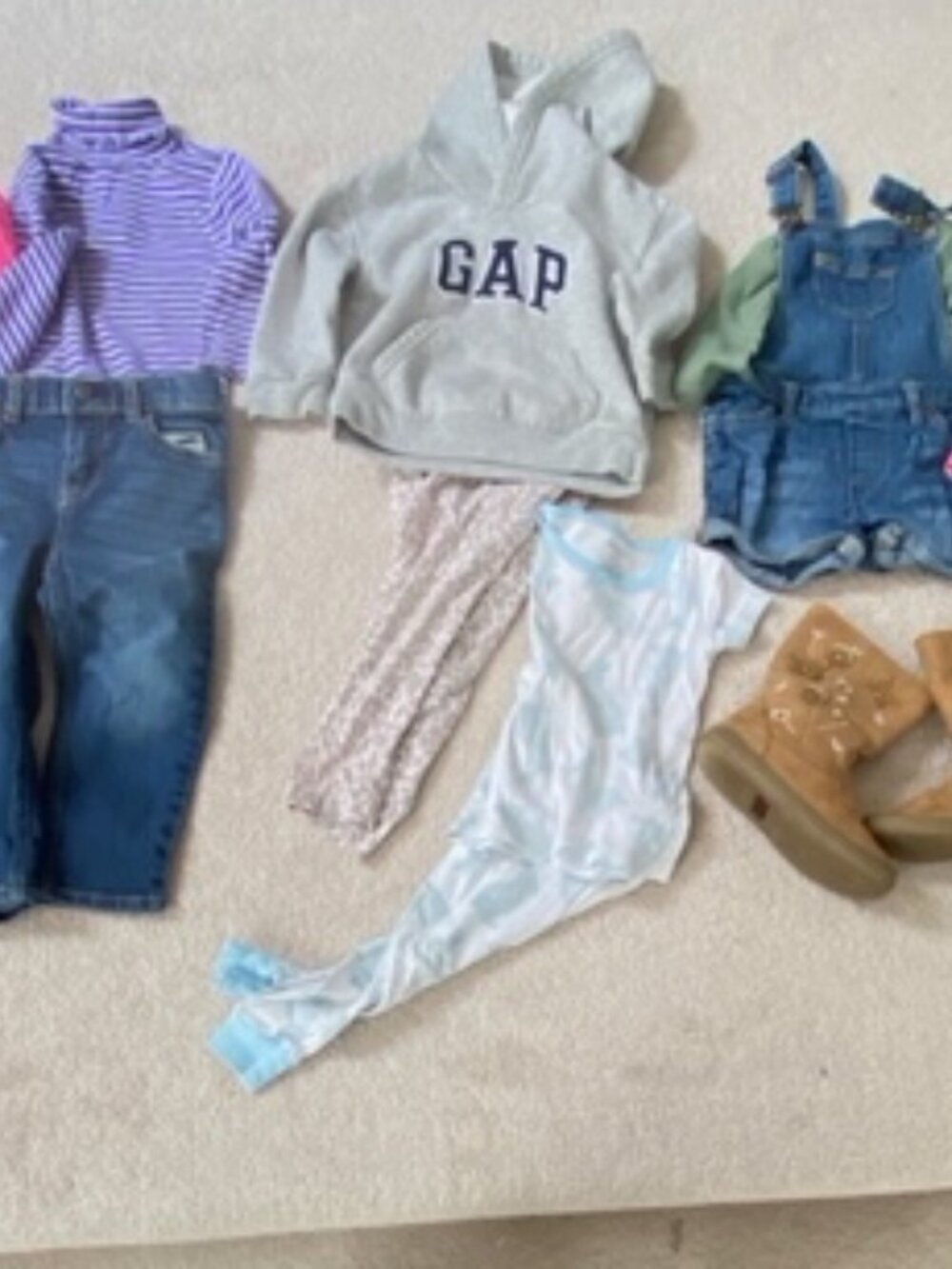 Grils Back To School Bundle Including Boots And Winter Coat Size 18-24Months